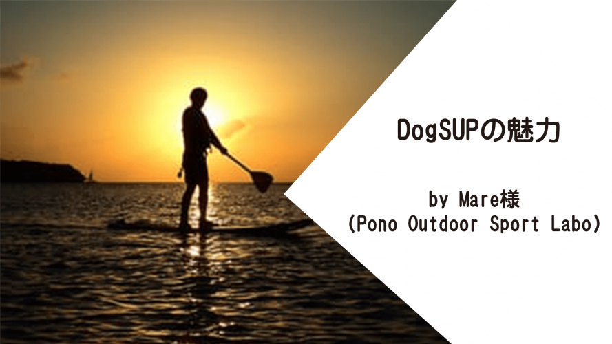DogSUPの魅力 by Mare様（Pono Outdoor Sport Labo）