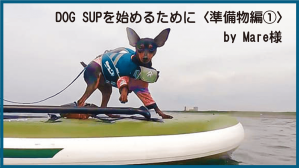 DOG SUPを始めるために〈準備物編①〉　by Mare様